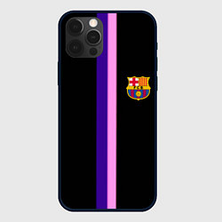 Чехол для iPhone 12 Pro Barcelona line, цвет: 3D-черный