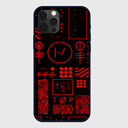 Чехол iPhone 12 Pro Twenty one pilots pattern rock