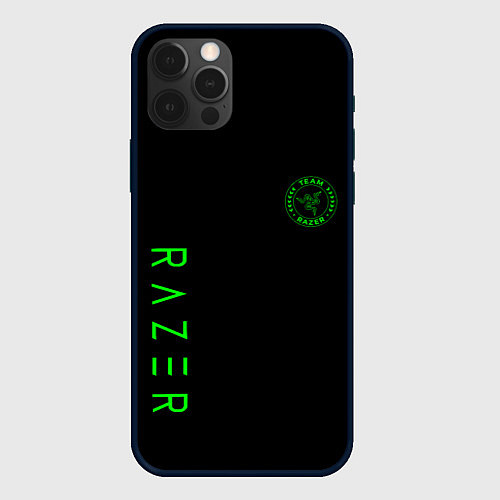 Чехол iPhone 12 Pro Razer brend game / 3D-Черный – фото 1