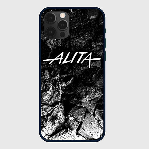 Чехол iPhone 12 Pro Alita black graphite / 3D-Черный – фото 1