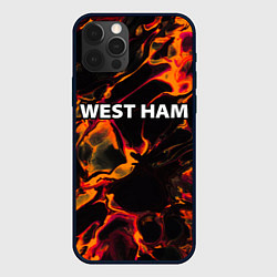 Чехол iPhone 12 Pro West Ham red lava