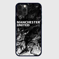 Чехол iPhone 12 Pro Manchester United black graphite