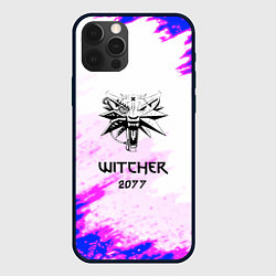 Чехол для iPhone 12 Pro The Witcher colors neon, цвет: 3D-черный