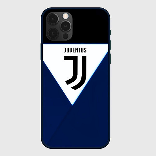 Чехол iPhone 12 Pro Juventus sport geometry color / 3D-Черный – фото 1