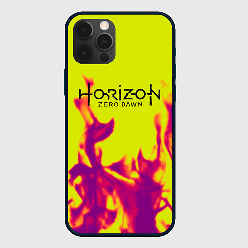 Чехол iPhone 12 Pro Horizon: Zero Dawn flame / 3D-Черный – фото 1