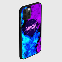 Чехол для iPhone 12 Pro NASA neon flame, цвет: 3D-черный — фото 2