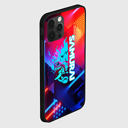 Чехол для iPhone 12 Pro Samurai neon game, цвет: 3D-черный — фото 2