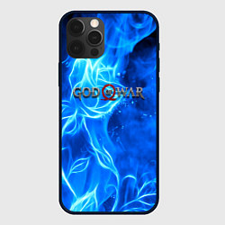 Чехол для iPhone 12 Pro God of war neon flower, цвет: 3D-черный