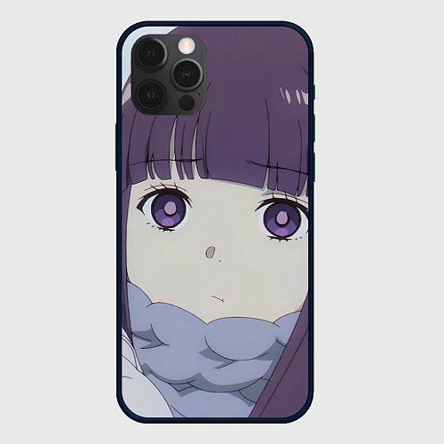 Чехол iPhone 12 Pro Sousou no Frieren Ферн sad face / 3D-Черный – фото 1