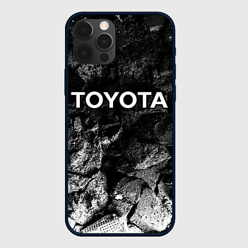 Чехол iPhone 12 Pro Toyota black graphite / 3D-Черный – фото 1