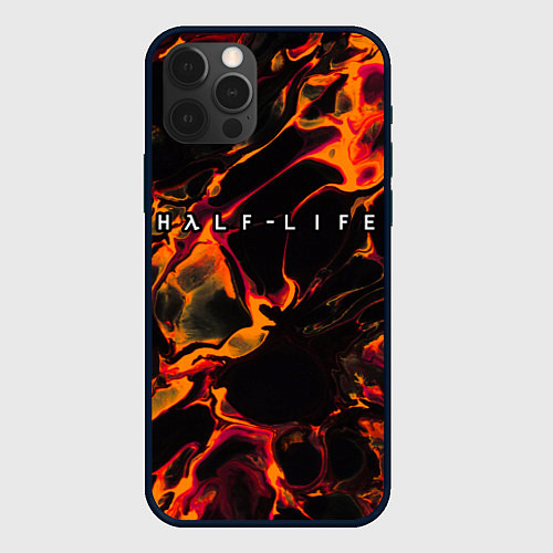 Чехол iPhone 12 Pro Half-Life red lava / 3D-Черный – фото 1