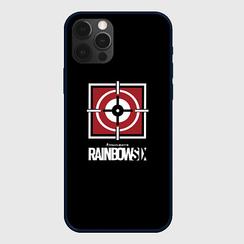 Чехол iPhone 12 Pro Rainbow six action game / 3D-Черный – фото 1