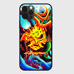 Чехол iPhone 12 Pro Cyberpunk hyperbeast steel