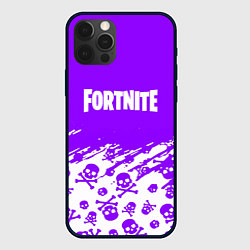 Чехол iPhone 12 Pro Fortnite skull pattern