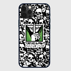 Чехол iPhone 12 Pro Rainbow six pattern skull