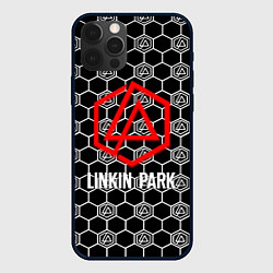 Чехол iPhone 12 Pro Linkin park logo pattern