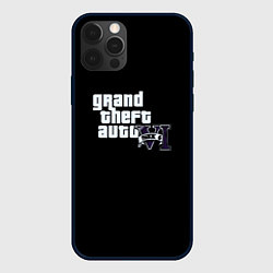 Чехол для iPhone 12 Pro GTA 6 logo vice city, цвет: 3D-черный