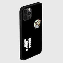 Чехол для iPhone 12 Pro GTA 5 logo, цвет: 3D-черный — фото 2