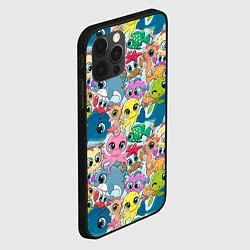 Чехол для iPhone 12 Pro Мультяшные обитатели морей, цвет: 3D-черный — фото 2
