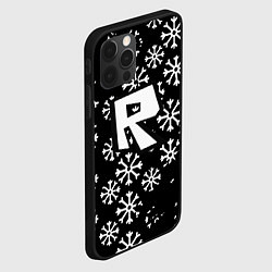 Чехол для iPhone 12 Pro Roblox winter, цвет: 3D-черный — фото 2