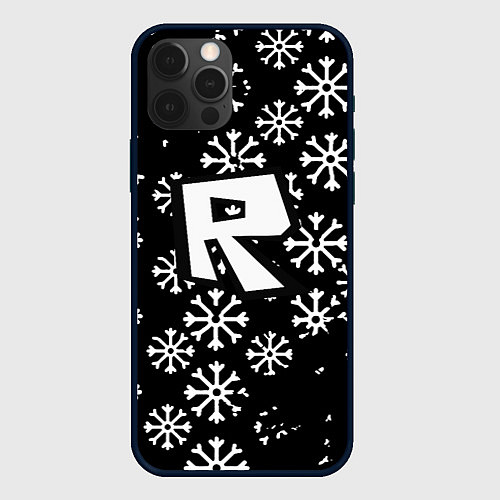 Чехол iPhone 12 Pro Roblox winter / 3D-Черный – фото 1