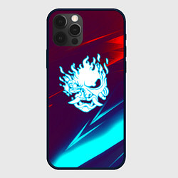 Чехол iPhone 12 Pro Samurai geometry stripes neon