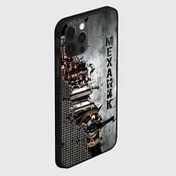 Чехол для iPhone 12 Pro Механик железный, цвет: 3D-черный — фото 2