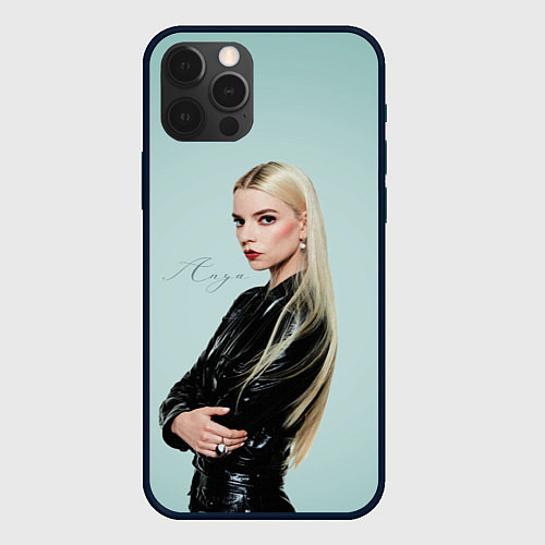 Чехол iPhone 12 Pro Anya Taylor - Joy - actress / 3D-Черный – фото 1
