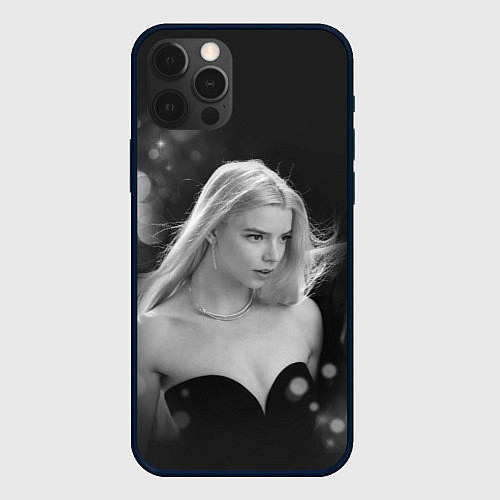 Чехол iPhone 12 Pro Actress - Anya Taylor - Joy / 3D-Черный – фото 1