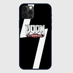 Чехол iPhone 12 Pro Doom eternal geometry white