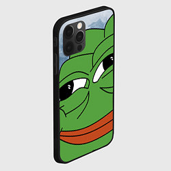 Чехол для iPhone 12 Pro Хитрый лягушонок пепе, цвет: 3D-черный — фото 2