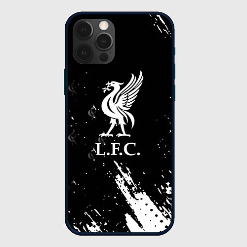Чехол iPhone 12 Pro Liverpool краски фк / 3D-Черный – фото 1