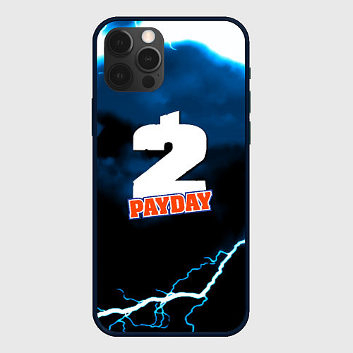 Чехол iPhone 12 Pro Payday 2 storm / 3D-Черный – фото 1