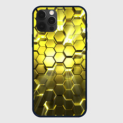 Чехол iPhone 12 Pro Золотые соты