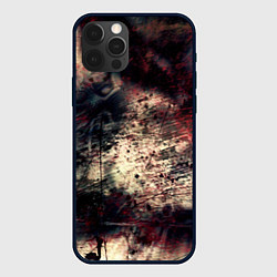 Чехол iPhone 12 Pro Мокрая бумага ретро гранж текстура грязная