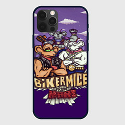 Чехол для iPhone 12 Pro Мыши-рокеры с Марса, цвет: 3D-черный