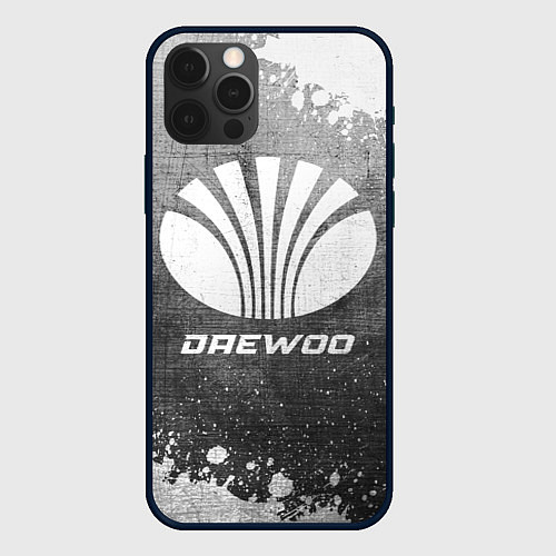 Чехол iPhone 12 Pro Daewoo - grey gradient / 3D-Черный – фото 1