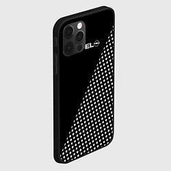 Чехол для iPhone 12 Pro Opel эмблема чёрно-белый, цвет: 3D-черный — фото 2