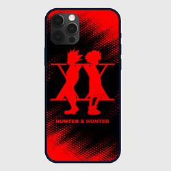 Чехол iPhone 12 Pro Hunter x Hunter - red gradient
