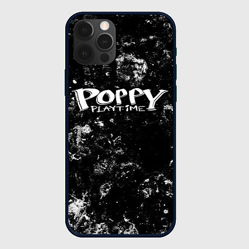 Чехол iPhone 12 Pro Poppy Playtime black ice / 3D-Черный – фото 1