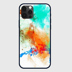 Чехол iPhone 12 Pro Штрихи красок цветные