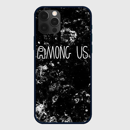 Чехол iPhone 12 Pro Among Us black ice / 3D-Черный – фото 1