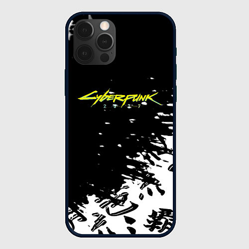 Чехол iPhone 12 Pro Cyberpunk 2077 japan / 3D-Черный – фото 1