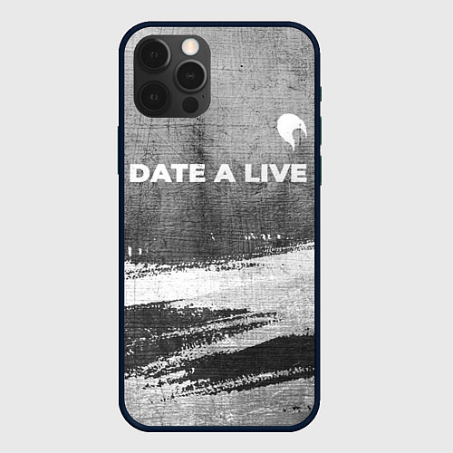 Чехол iPhone 12 Pro Date A Live - grey gradient посередине / 3D-Черный – фото 1