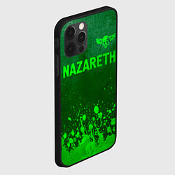 Чехол для iPhone 12 Pro Nazareth - green gradient посередине, цвет: 3D-черный — фото 2