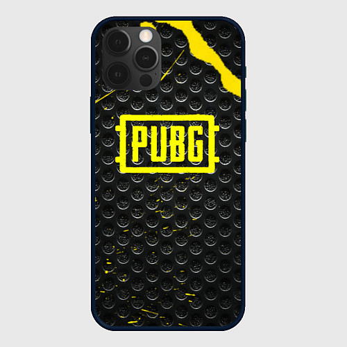 Чехол iPhone 12 Pro PUBG броня краски / 3D-Черный – фото 1