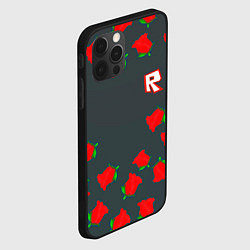 Чехол для iPhone 12 Pro Roblox rose, цвет: 3D-черный — фото 2