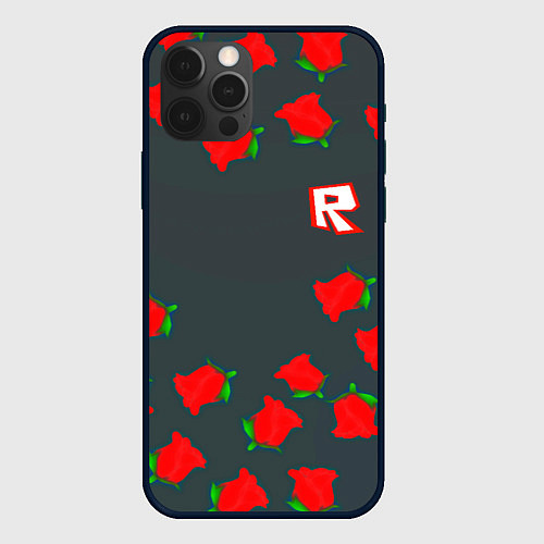 Чехол iPhone 12 Pro Roblox rose / 3D-Черный – фото 1