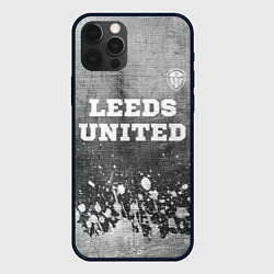 Чехол iPhone 12 Pro Leeds United - grey gradient посередине