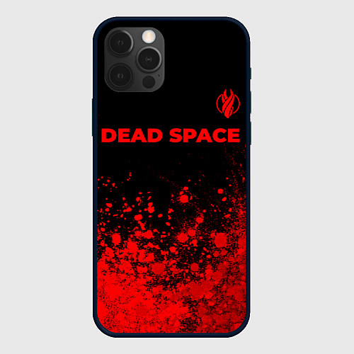 Чехол iPhone 12 Pro Dead Space - red gradient посередине / 3D-Черный – фото 1